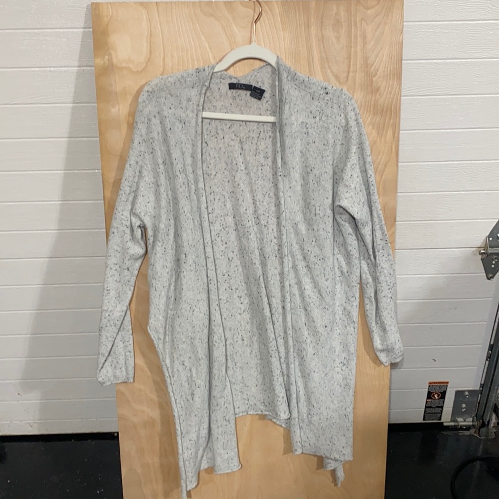 Gray cardigan